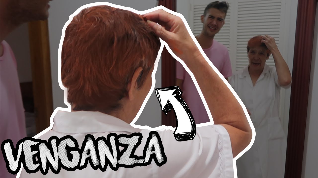 BROMA LE PINTAMOS EL PELO A AMPARITO - YouTube