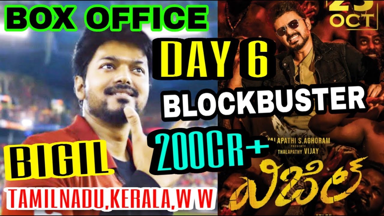 Bigil Movie Box Office Collection Day 6 | Tamilnadu,Kerala,W.w ...
