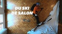 En plein confinement, ce Barcelonais fait du ski freeride au milieu de son salon