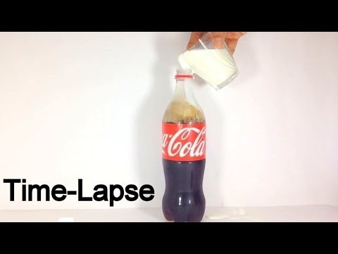 Coke And Milk Amazing Experiment Explanation  Time Lapse  OMG