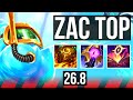 ZAC vs IRELIA (TOP) | KR Diamond | 26.8