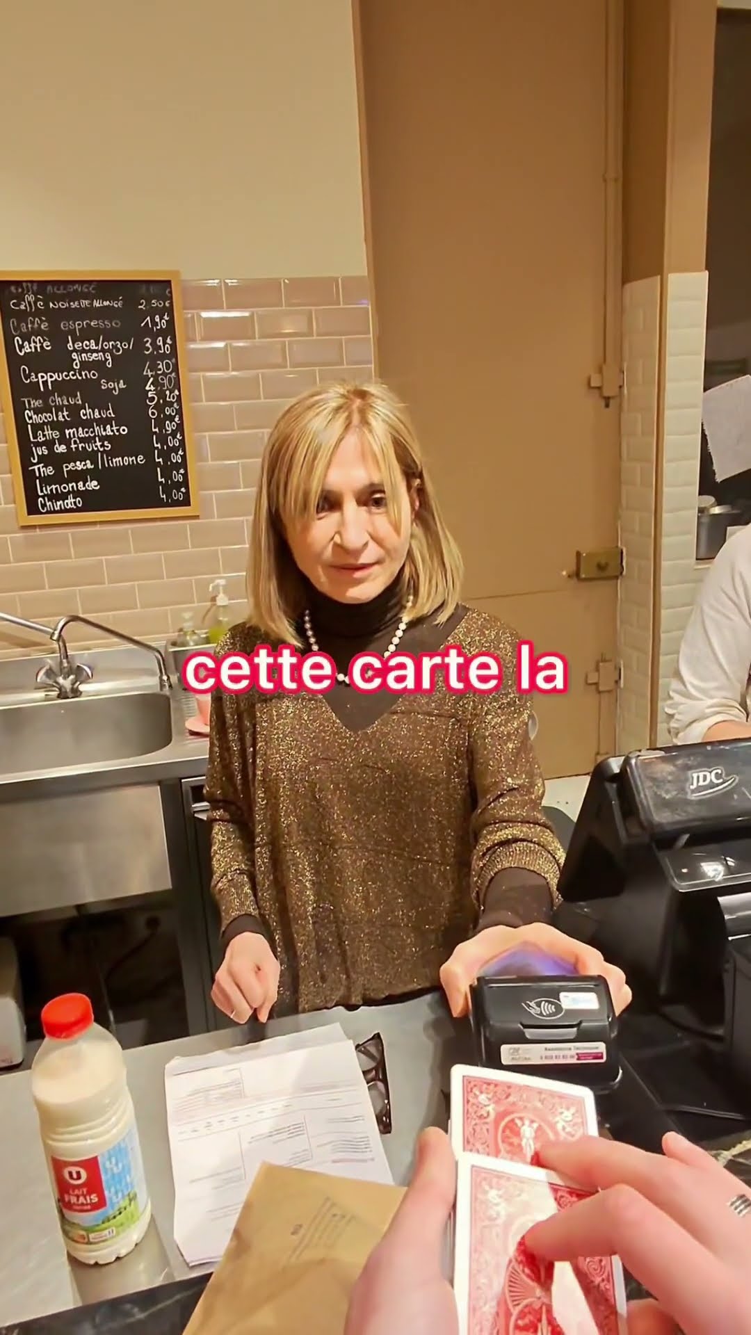 Je paye par carte (carte à jouer)!!!??