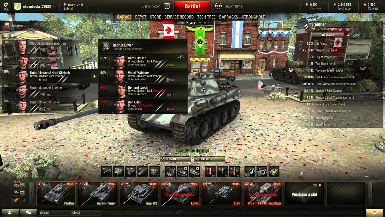World of Tanks   Cheap Crew Training