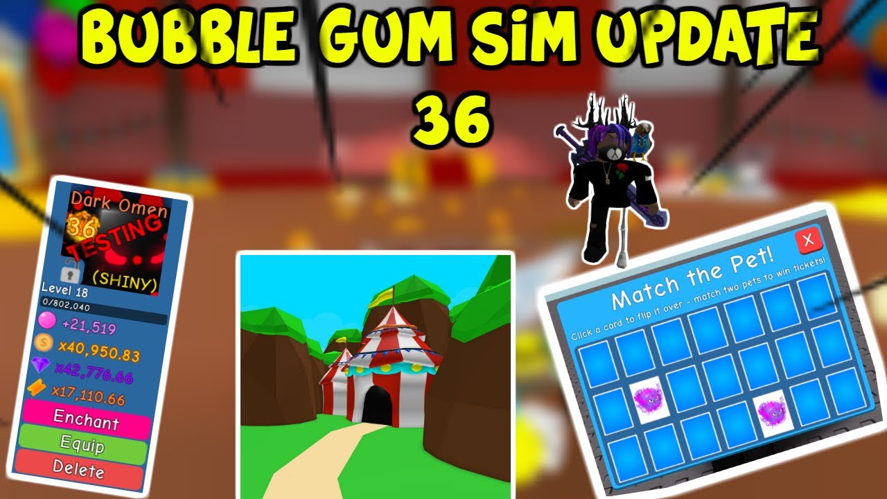 🎪BUBBLE GUM SIMULATOR UPDATE 36 CIRCUS EVENT🎪, NEW SECRET PETS, 3 NEW ...