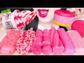 ASMR PINK ICE CREAM *DOUBLE BIANCO, CHOCOLATE ICE CREAM 핑크 돼지바, 핑크 아이스크림 먹방 EATING SOUNDS