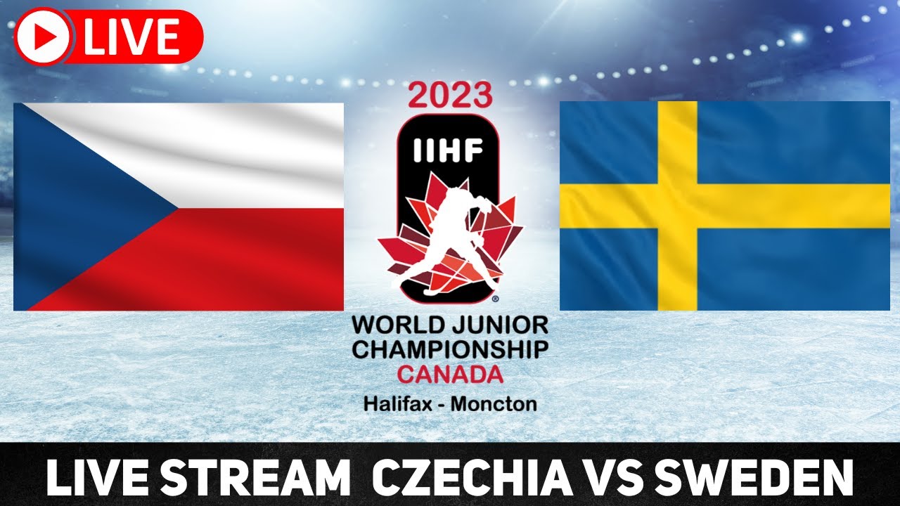Czechia vs Sweden 2023 World Juniors LIVE STREAM IIHF WJC Live Game Reaction Watch Party