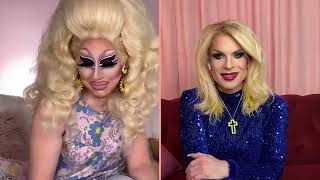 trixie and katya making incomprehensible noises for 3 gay minutes
