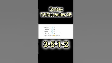 15 December 2025 Syntax Vault Code. Quiz Answers for Xenea, Marine, Spur and Syntax.