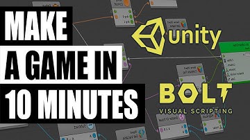 Make A Game In 10 Mins Using Bolt Visual Scripting And Unity