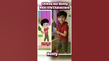 Chiku Bunty Cartoon Real Life Characters 😱 #shortsvideo #shorts