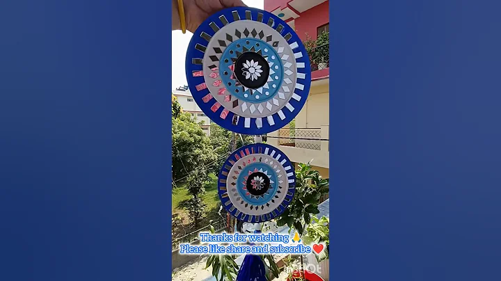 Evil eye 🧿 lippan art wall hanging 🧿😱🧿 #lippanartmirrorwork #diy wall hanging #shorts