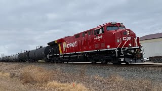 CPKC action in Minnesota with CPKC paint. Brand new Tier 4's, re-paints, chases, shiny paint & more