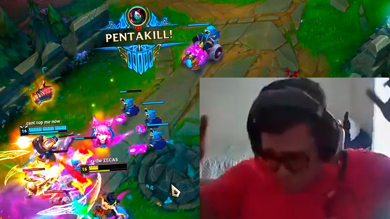 o ZECAS deu um PENTA lindo de AKALI! 🥰👈