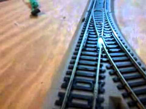 Setting up the bachmann ez track switches - YouTube