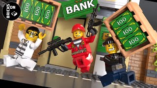 Money Truck BOMB Robbery Crazy Bank Burglary ATM Heist Steam Roller Robbery Catch the Crooks Lego screenshot 5