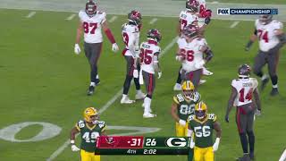 Jaydon Mickens slides and gives the Packers a 4th timeout