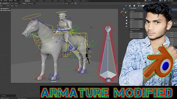 Blender Armature Modified in Hindi | 3D Animation | Blender Deform Modifier |How To create Object