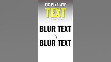 How to Fix Pixelated Text in Photoshop - Clear Text in 15 Seconds!