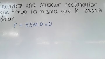 Ecuación Rectangular a Ecuación Polar