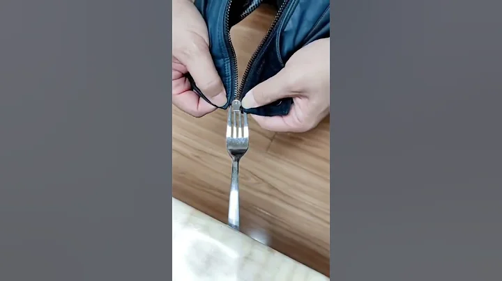 How to Fix a Zipper That's Come Off One Side of the Track  #shorts