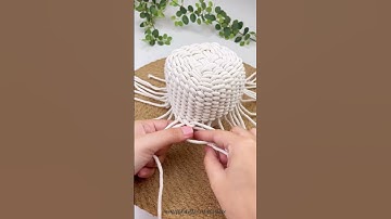 Making weaving basket #weaving #diy  #macrametutorial