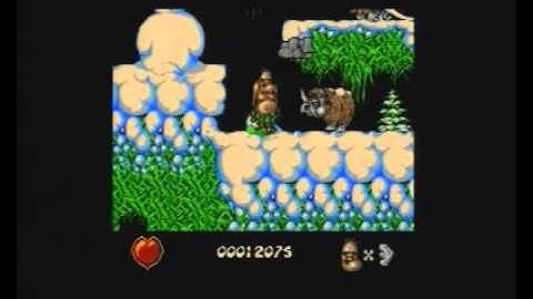 Atari ST Chuck Rock game demo