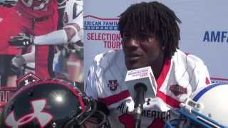 Bo Scarbrough receives 2014 Under Armour All American Jersey