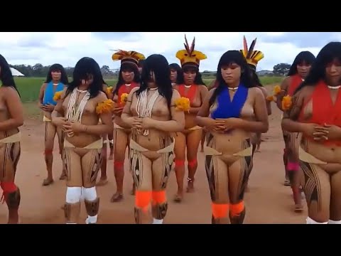 Kamayura tribe in the brasil rainforest