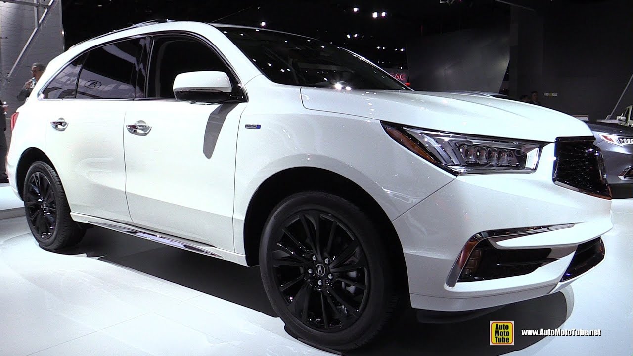 2018 acura mdx hybrid  exterior and interior walkaround