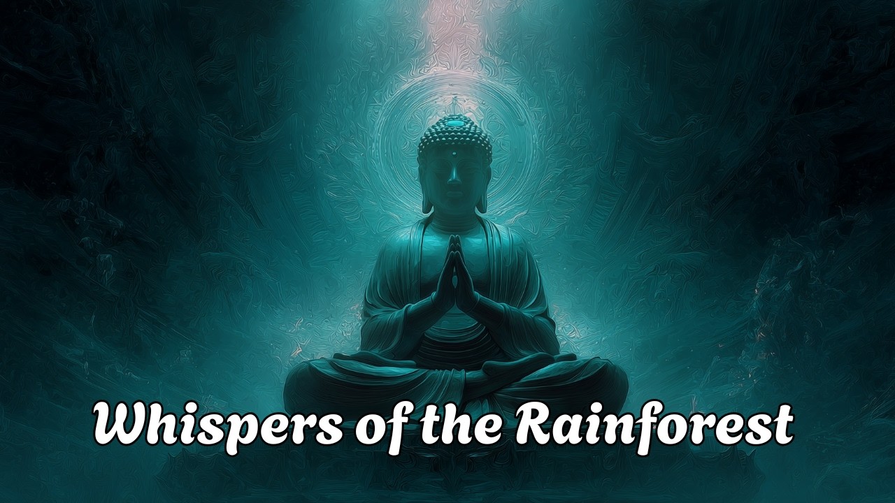 Whispers of the Rainforest | Healing Rain Sounds, Tibetan Bowls & Bamboo Flute for Deep Meditation