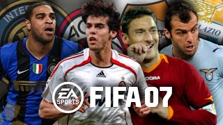 A SÉRIE A ITALIANA NO FIFA 07!!! (PPSSPP)