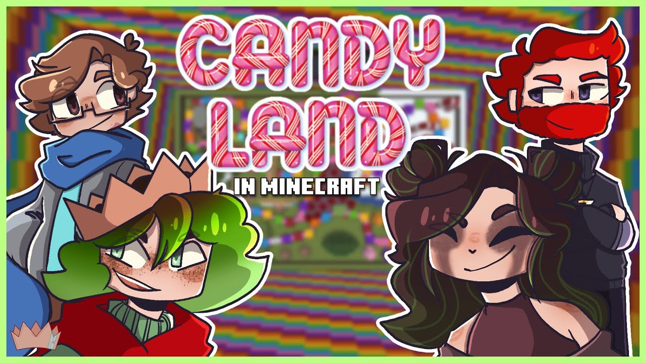 MINECRAFT BUT WE PLAY CANDYLAND! - YouTube
