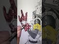 Rudo Gachiakuta Painting 🖤 Dark Anime Aesthetic Art | Speed Drawing Shorts #animeart #painting