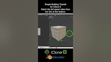 Simple Building Tutorial for iClone 8 #iclone #tutorial #building #3danimation #3dmodeling