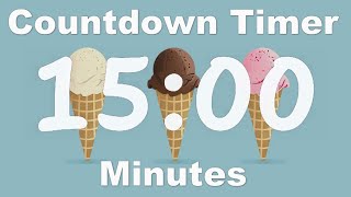 15 Minute Timer Ice Cream Cone (No Music, Bell at the End)