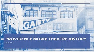 Providence movie theatre history 1871-1919