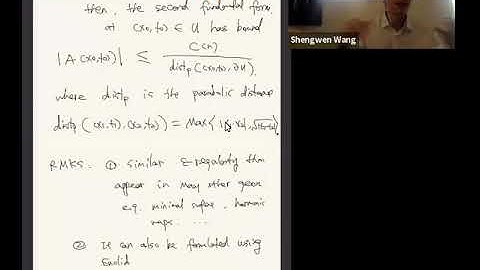 Introduction to mean curvature flow (LTCC course) - Lecture 5