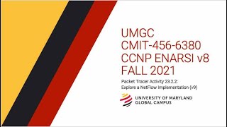 UMGC-Fall 2021 CMIT-456 CCNP ENARSI v8 Packet Tracer Tutorial 23.2.2: Explore NetFlow Implementation