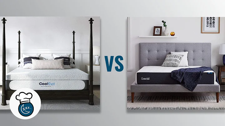 Classic Brands Cool Gel Memory Foam 14 Inch VS LUCID 10 Inch Memory Foam Firm Feel