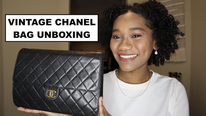 Vintage Designer Bag Review: Chanel Black Quilted Double Flap Bag - 1983 -  1984 Early 1980s Purse 