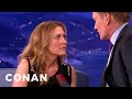 Sasha Alexander Teaches Conan The Art Of The Sultry Look | CONAN on TBS
