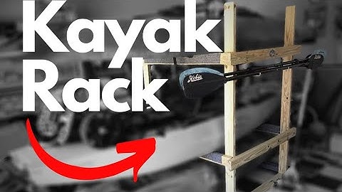 DIY kayak rack build (Holds 3 kayaks)