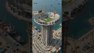 🌊 Building a 500-Foot Tower in the Middle of the Ocean! 🏟️✨