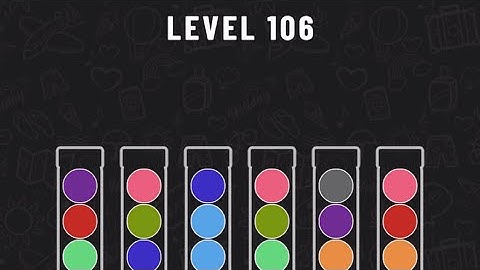 Ball Sort Puzzle Level 106 #ballsortpuzzle #ballsortpuzzlegameplay #puzzlegame #mobilegames