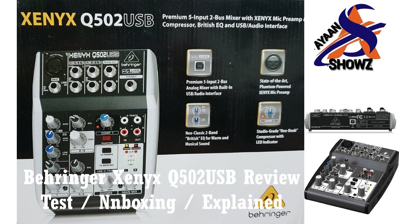 Behringer Xenyx Q502USB Review Explained Urdu / Hindi YouTube
