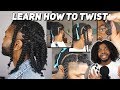 HOW TO FLAT TWIST and TWO STRAND TWIST ON NATURAL HAIR (tutorial)