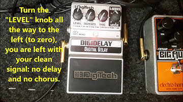 Digitech DigiDelay als Chorus benutzen
