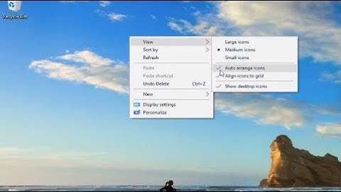 How to Disable Auto Arrange in Windows 10/8/7