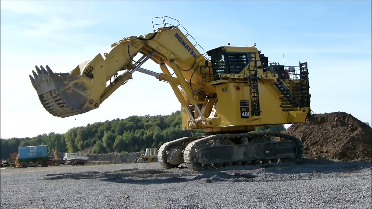 Massive Komatsu Pc4000 11 Mining Shovel Testing Youtube