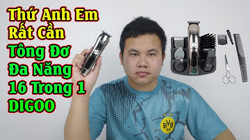 Trên Tay Tông Đơ Đa Năng 16 Trong 1, Cạo Râu, Cắt Tóc, Tỉa Lông Mũi, Lông Vùng Kín - DIGOO DG8688T